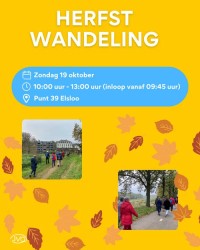 Jaarlijkse herfstwandeling met lunch i.s.m. JVO